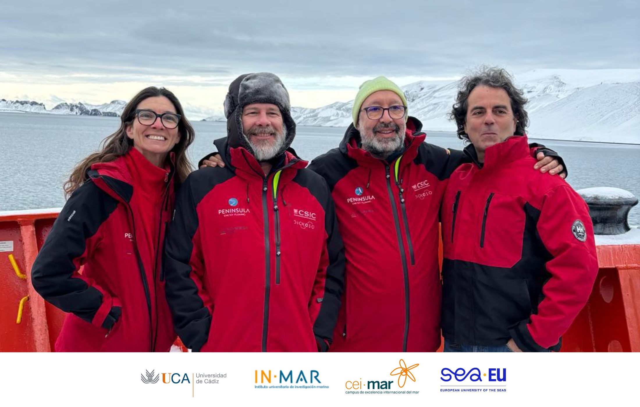 Cuatro investigadores del INMAR se encuentran trabajando en la Antártida con proyecto DICHOSO
