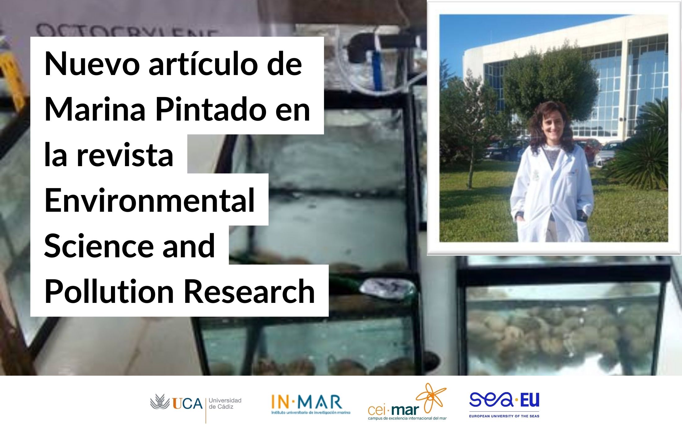 Nuevo artículo de Marina Pintado en la revista Environmental Science and Pollution Research