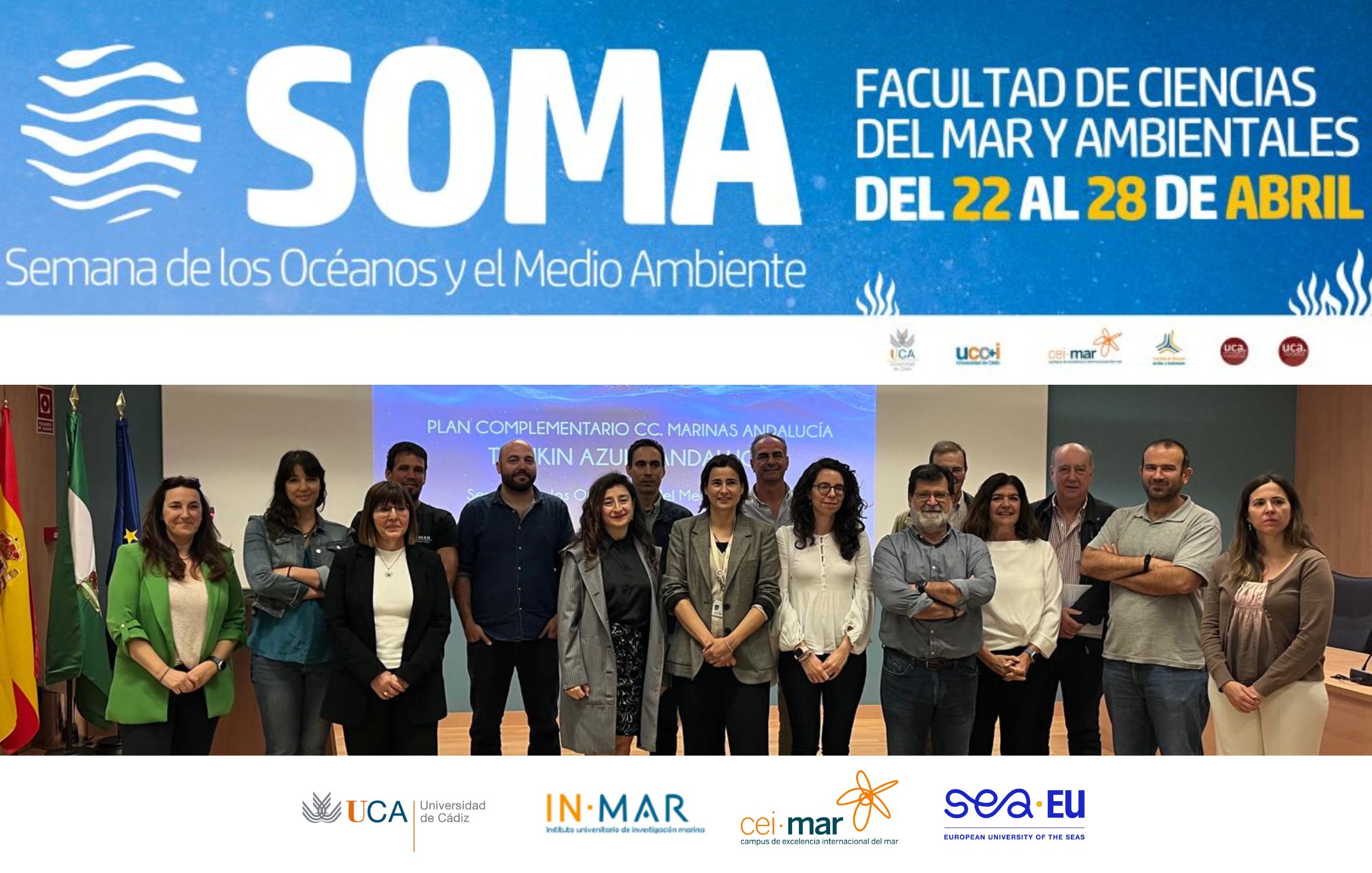 Amplia participación del Investigadores del INMAR en el encuentro sobre “El Plan Complementario de Ciencias Marinas de Andalucía” con motivo del SOMA 2024
