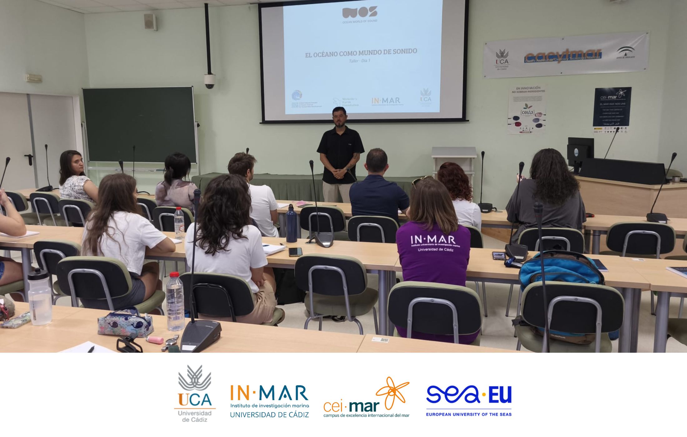El INMAR-UCA participa en la organización del taller “El océano como un mundo de sonido” junto a Ocean World of Sound (WOS) en el marco de Posidonia Soundscapes
