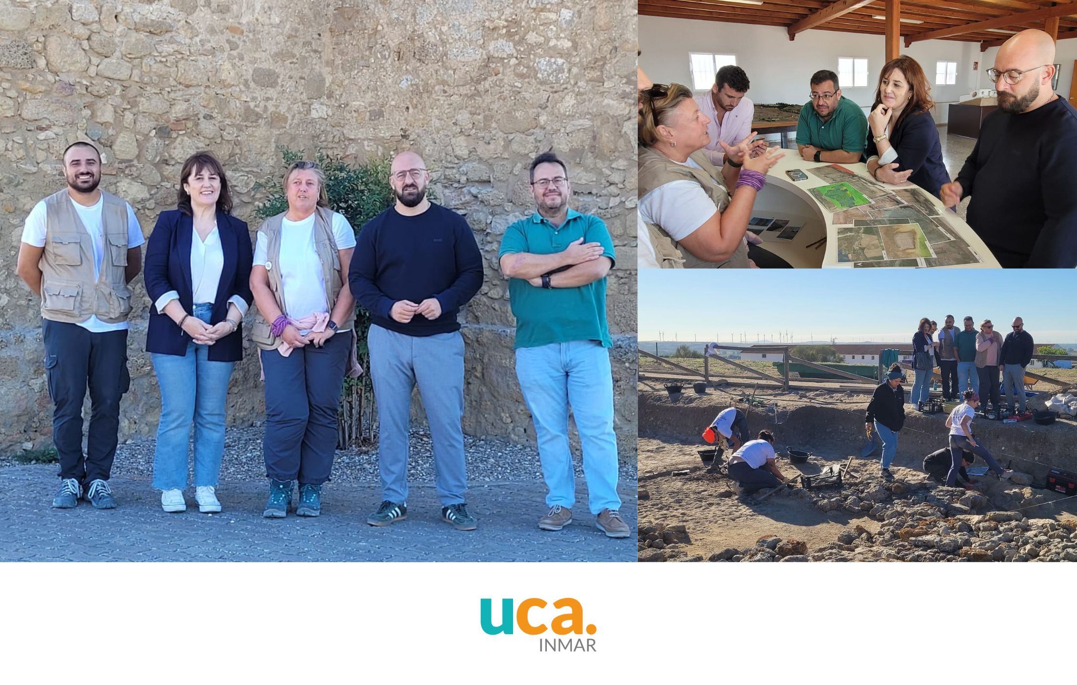Visita institucional a las excavaciones del yacimiento de Doña Blanca