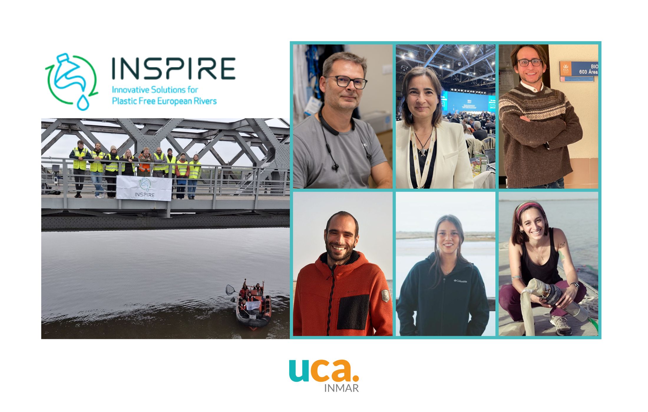 La Universidad de Cádiz lidera la monitorización de basuras y microplásticos en ríos europeos dentro del proyecto INSPIRE