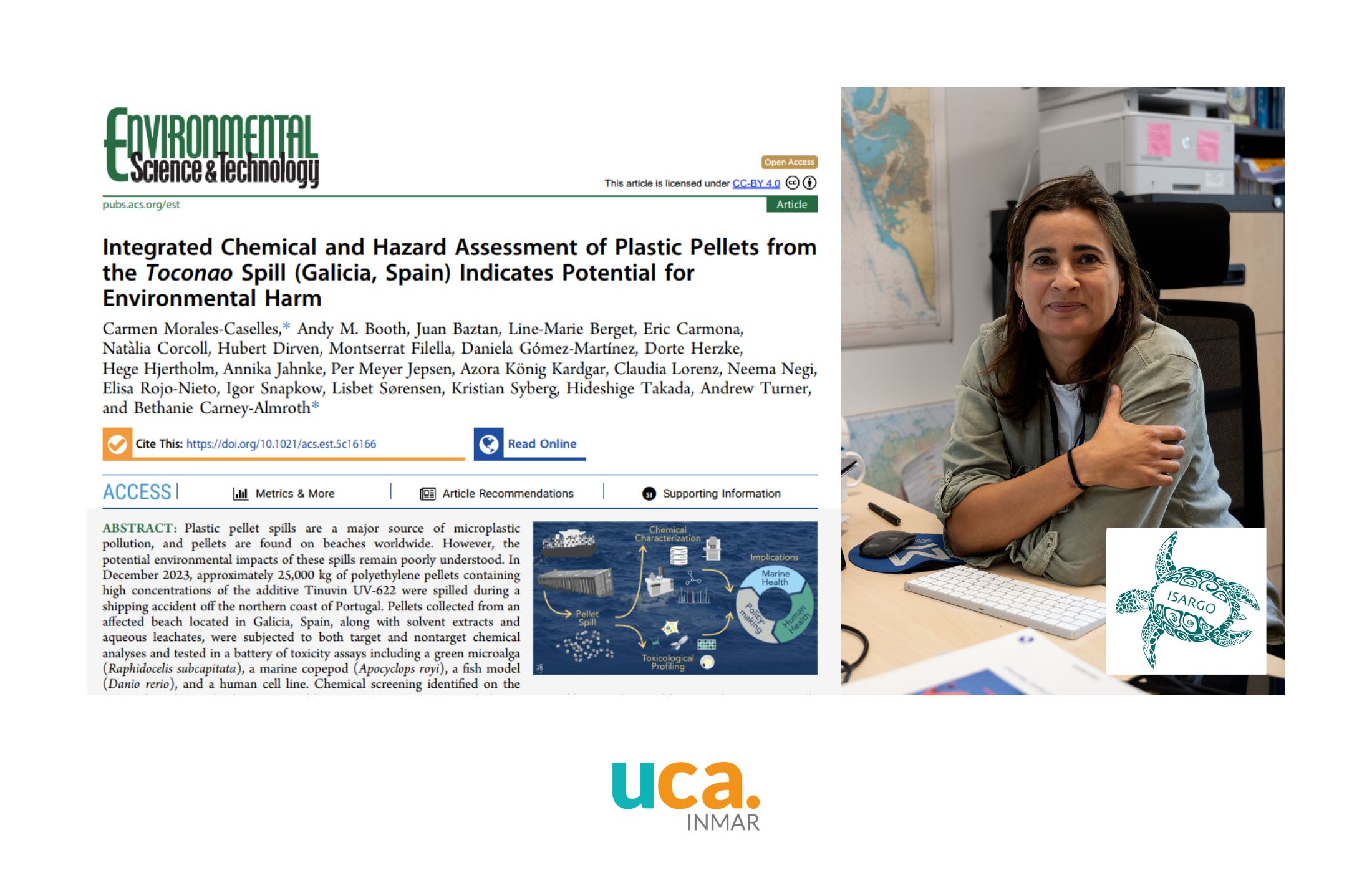Estudio sobre el impacto en el medio marino del vertido de pellets plásticos en Galicia