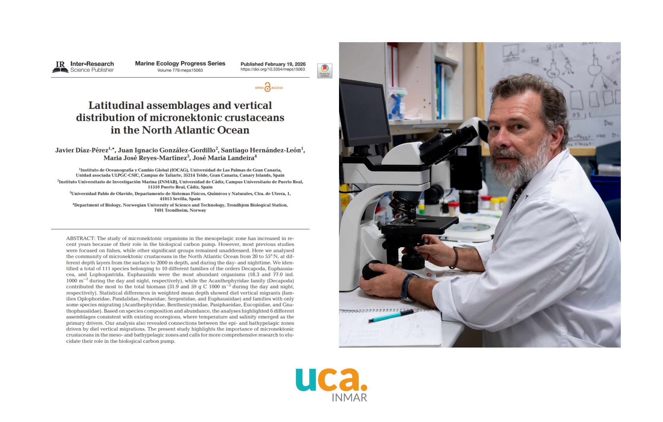 Nuevo estudio sobre la distribución y ecología de los crustáceos micronectónicos en el Atlántico Norte