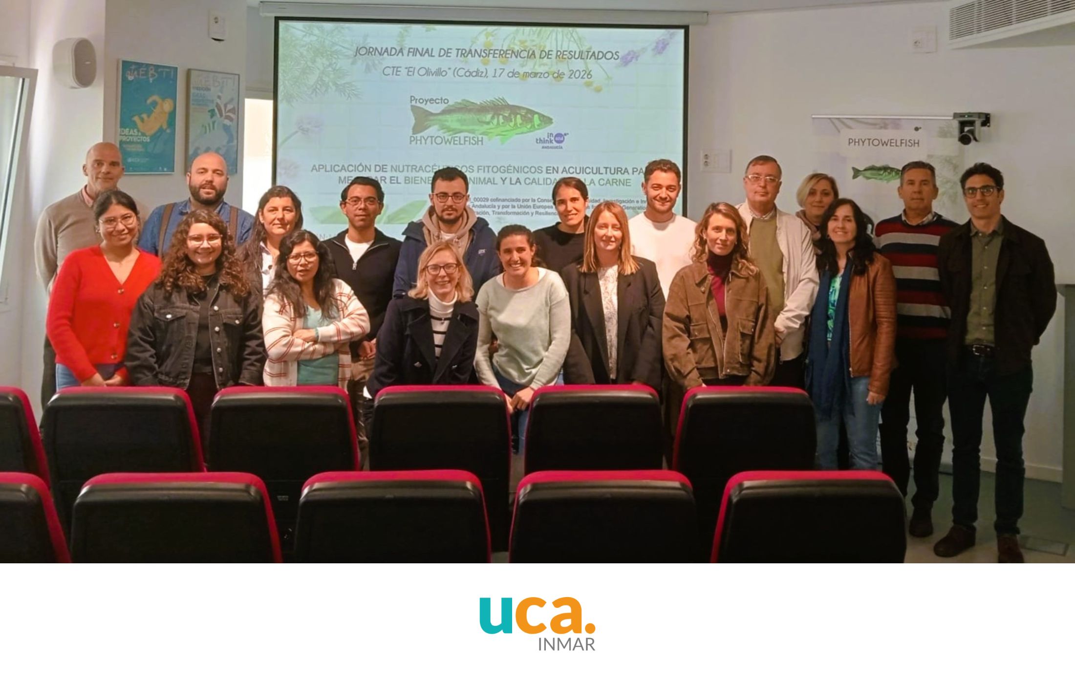 El proyecto PHYTOWELFISH presenta sus avances en bienestar animal y calidad de los productos de acuicultura en el CTE El Olivillo