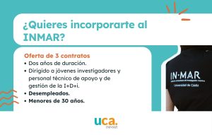 Incorpórate al INMAR: 3 contratos dentro del Programa Fondo Social Europeo Plus (FSE+) para joven...