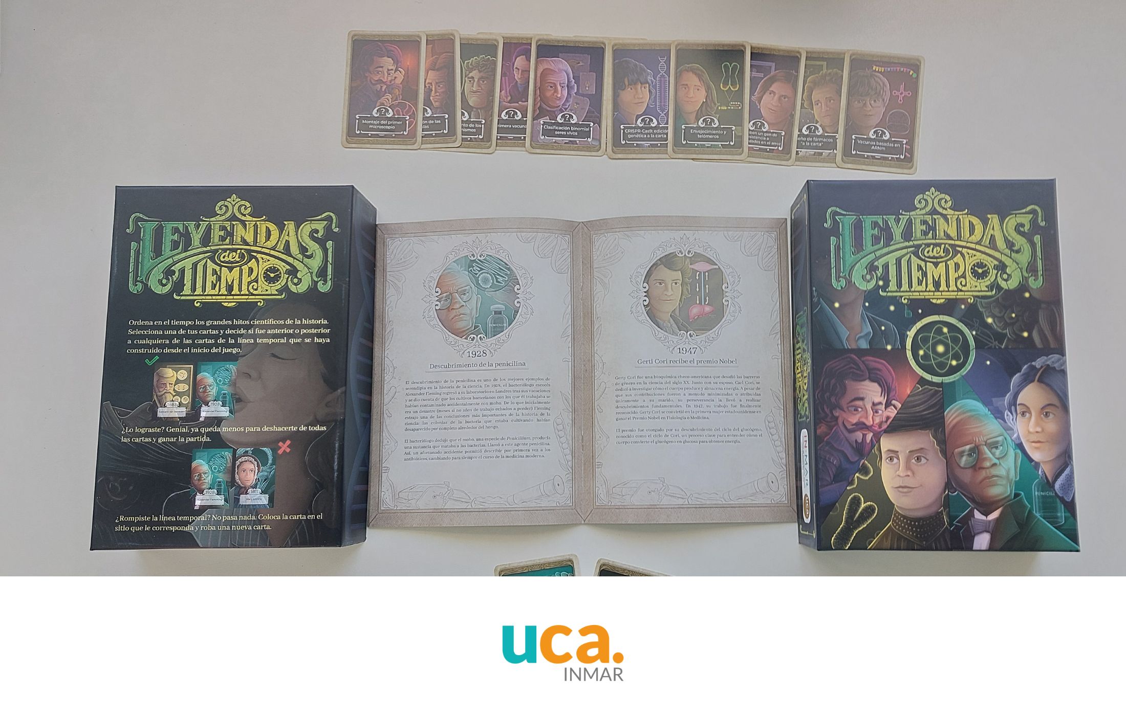 Leyendas del Tiempo, un juego de cartas para recorrer la historia de la ciencia